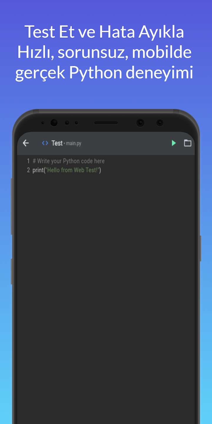 PyForge – Mobil Python IDE - Screenshot 3 showing product features and functionality
