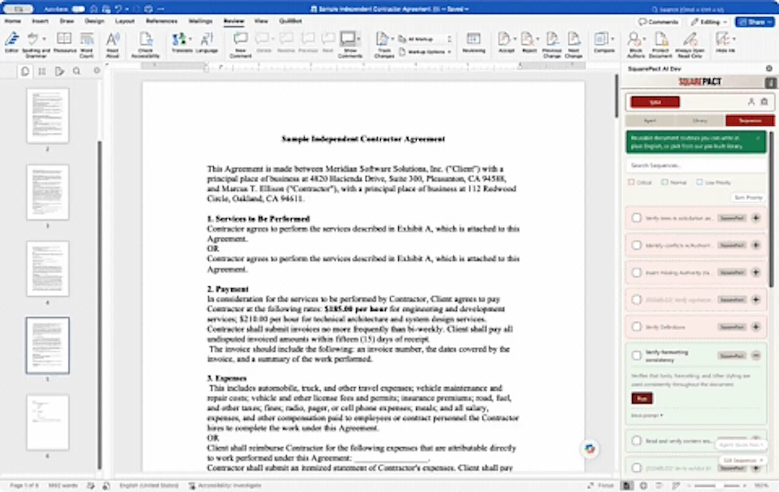 SquarePact - Run OpenClaw in Word screenshot 4