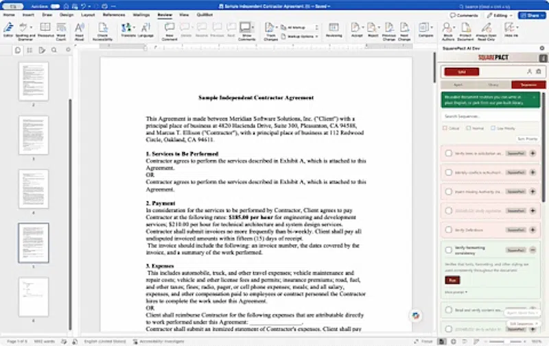 SquarePact - Run OpenClaw in Word screenshot 4