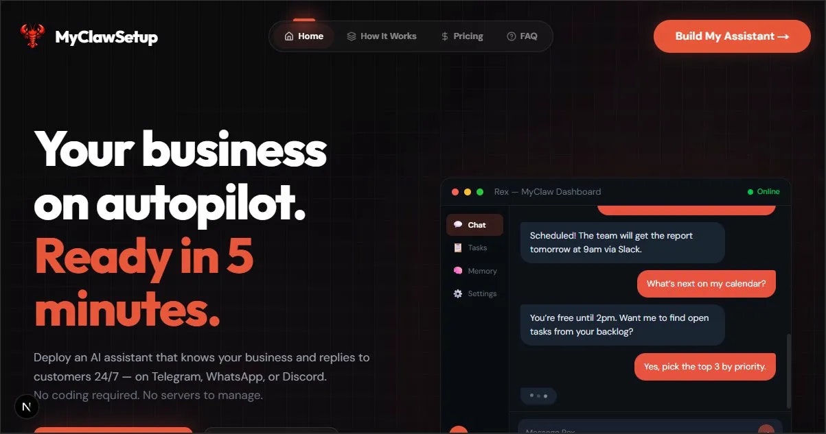 MyClawSetup gallery image