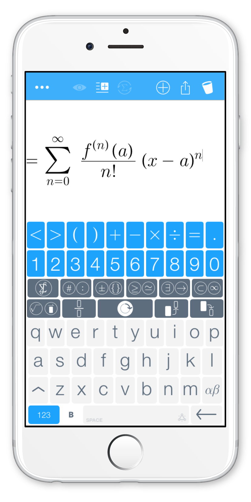 Nuten — the math and science keyboard