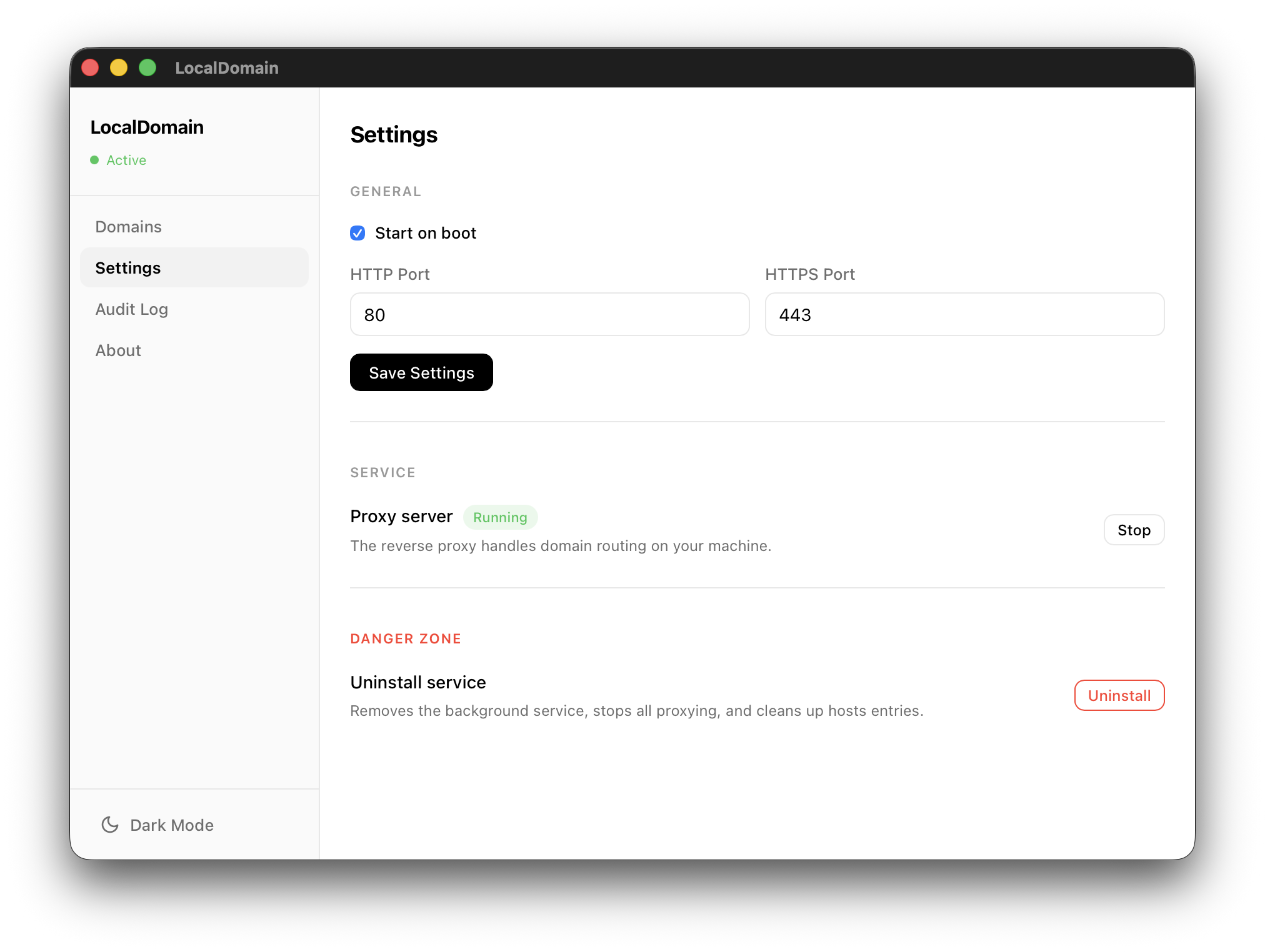 LocalDomain - Local Domain Manager - Screenshot 3 showing product features and functionality
