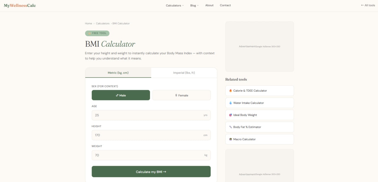 My Wellness Calc gallery image
