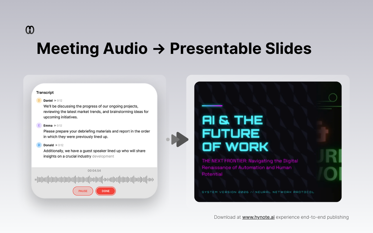 HyNote End-to-End Publish gallery image