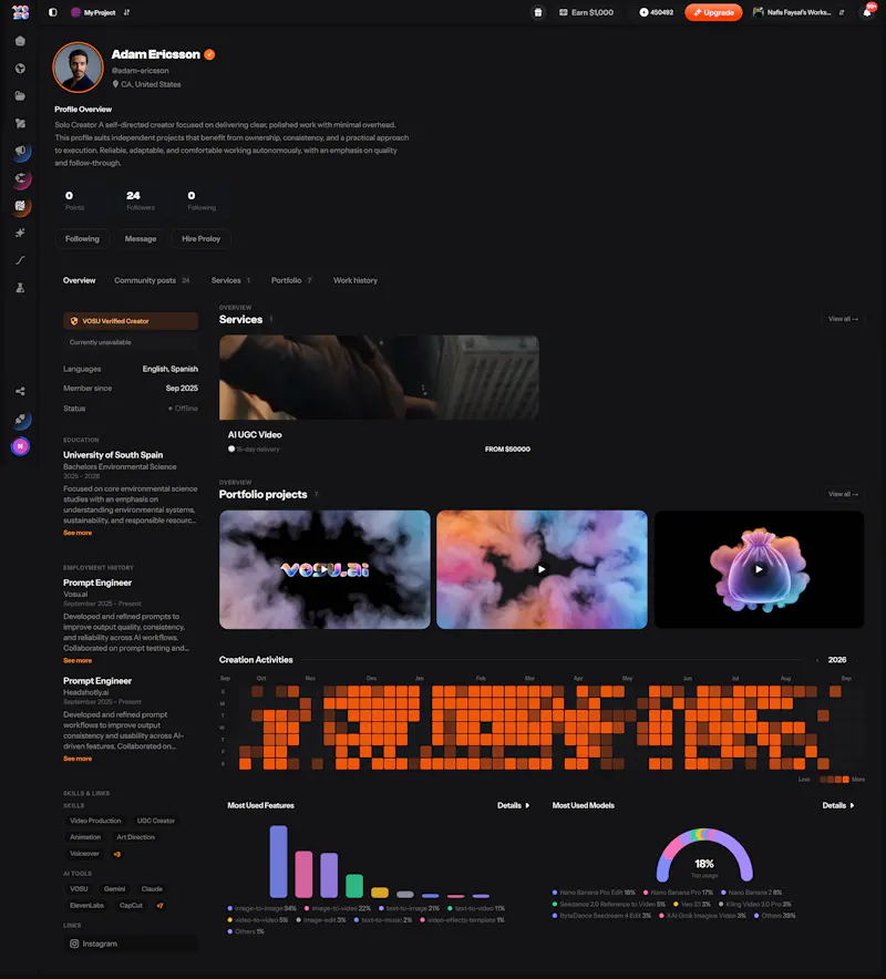 Generative Media Talent Marketplace screenshot 3