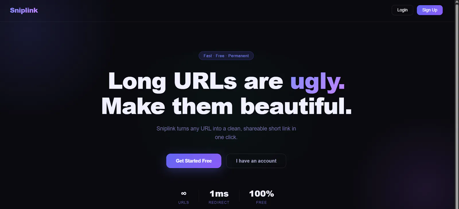 UrlShortener screenshot 1