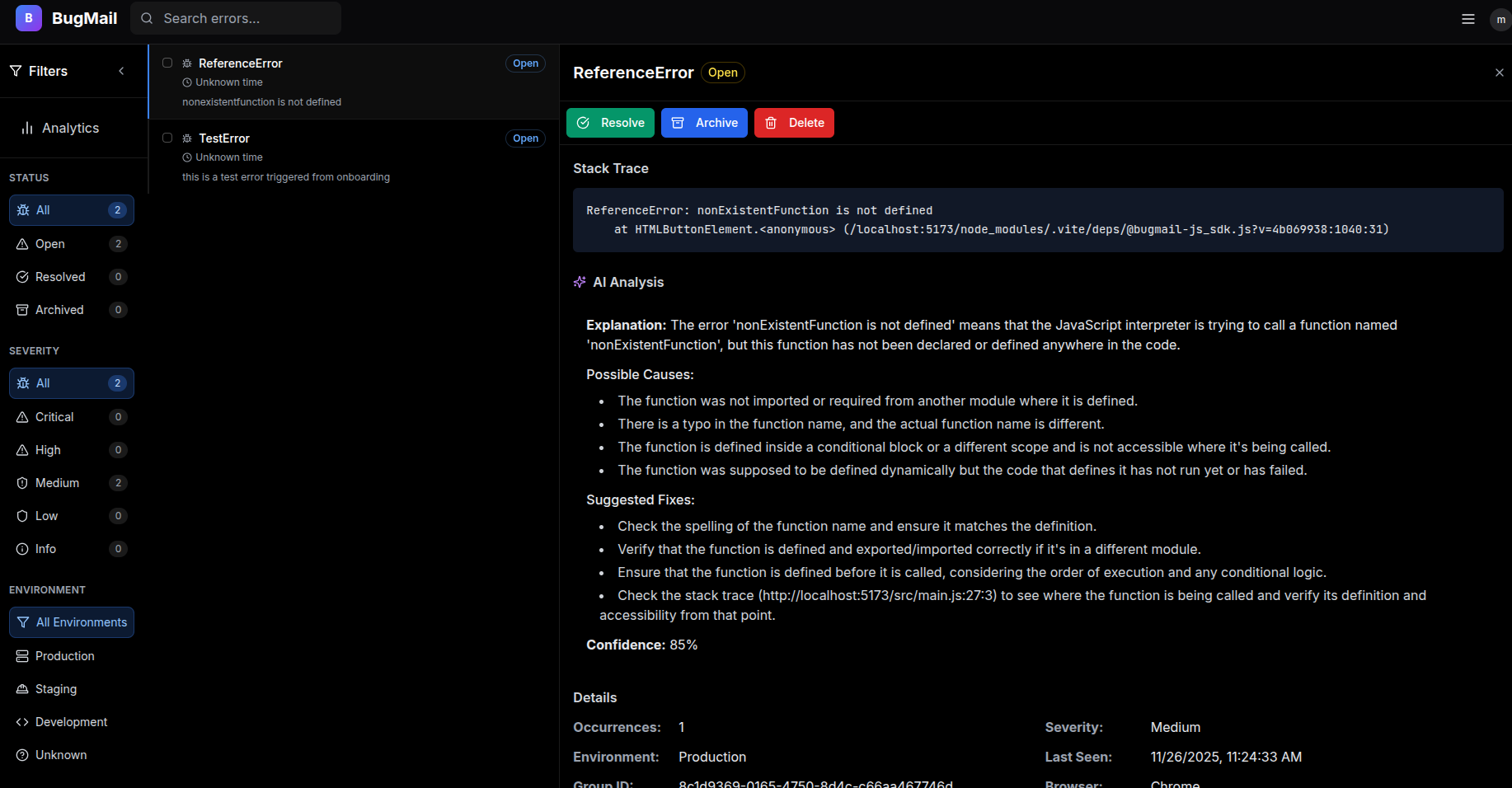 Bugmail gallery image