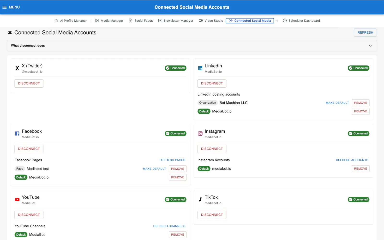 Mediabot.io Launch screenshot 4