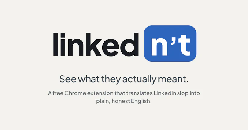 linkedn't screenshot 2