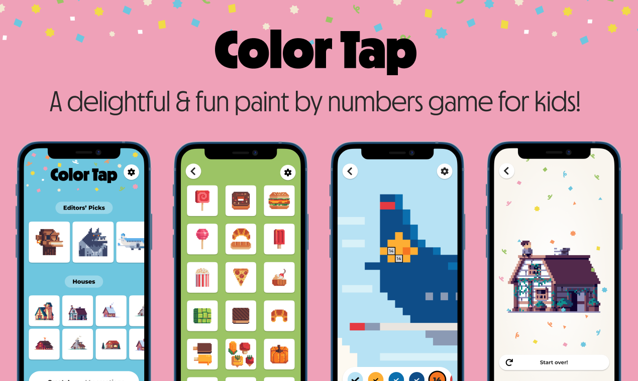 Color Tap A delightful & fun paint by numbers game for kids Product