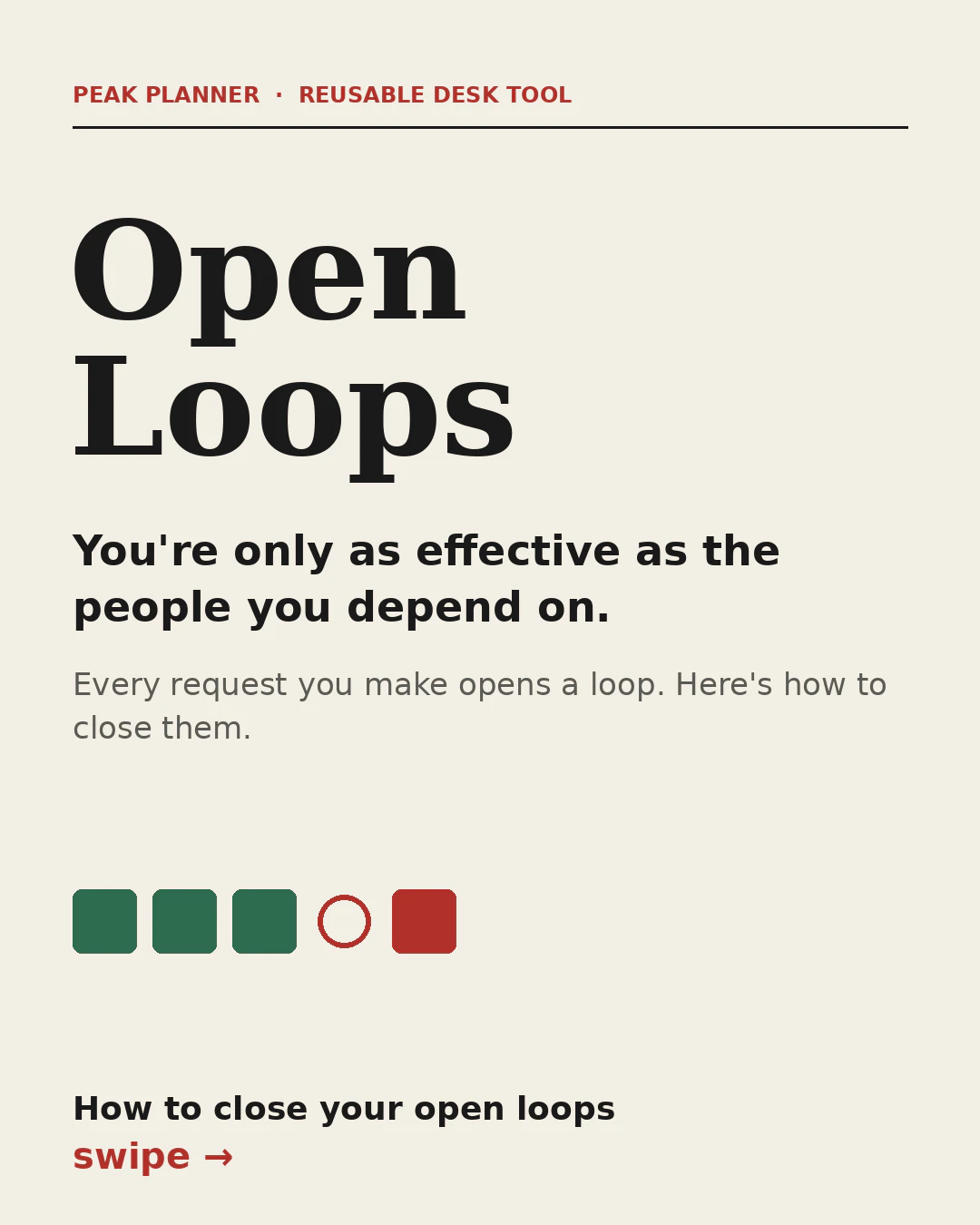 Open Loops