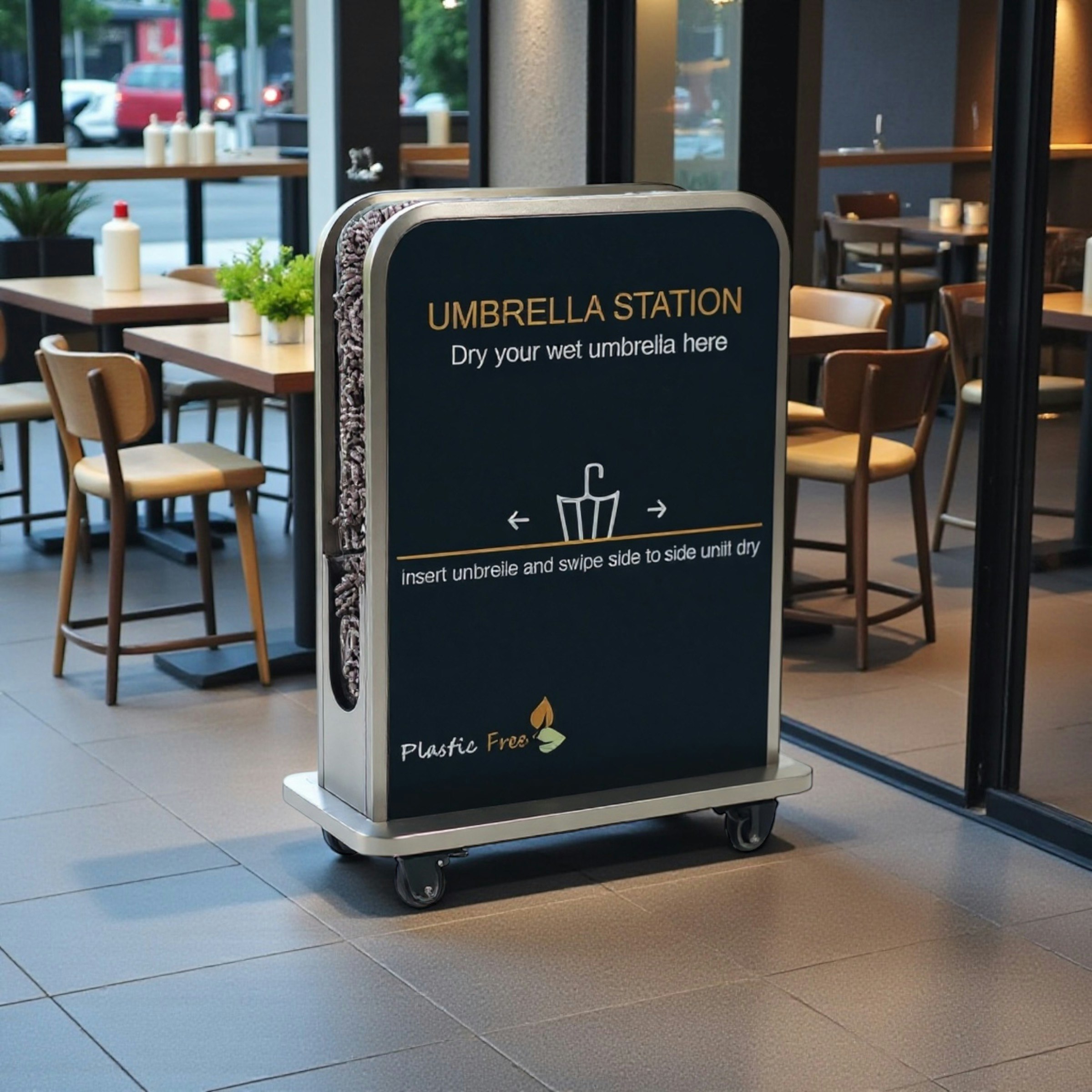 Slipless Umbrella Dryer - Product Hunt launch logo and brand identity