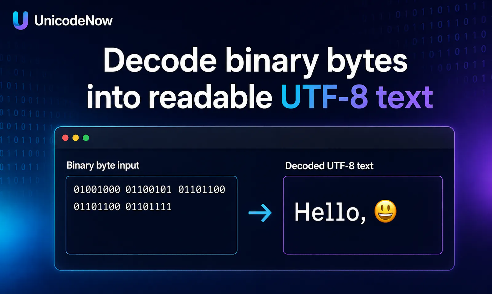 Binary to Text Converter screenshot 1