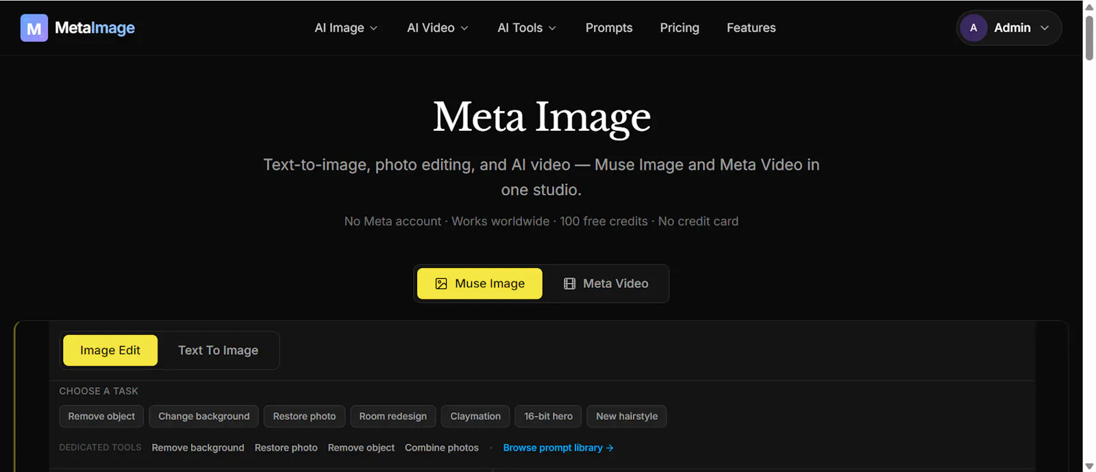 Meta Image screenshot 1