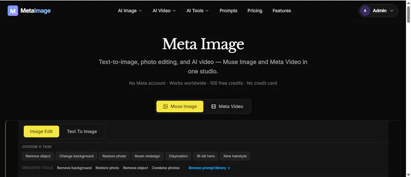 Meta Image screenshot 1