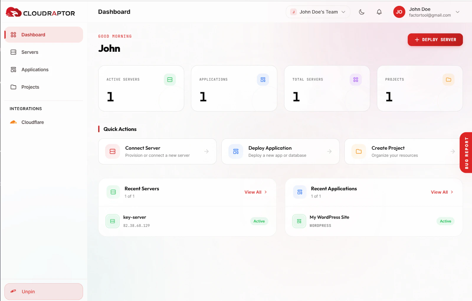 CloudRaptor screenshot 3