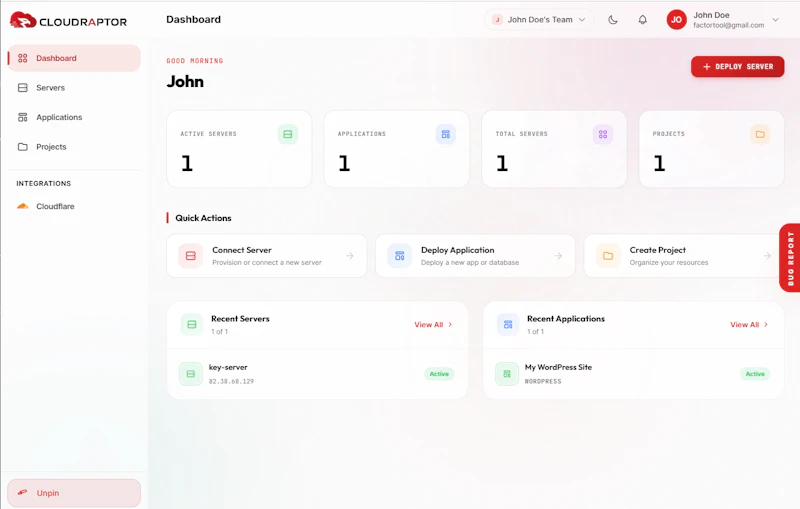 CloudRaptor screenshot 3