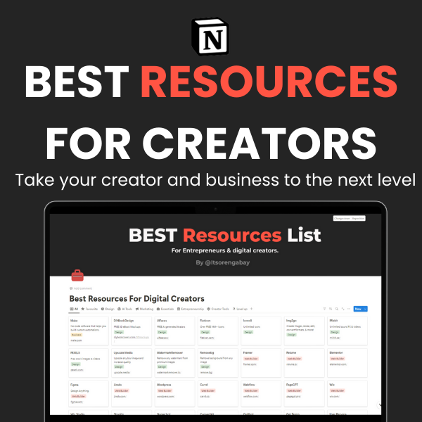 BEST Resources For Digital Creators