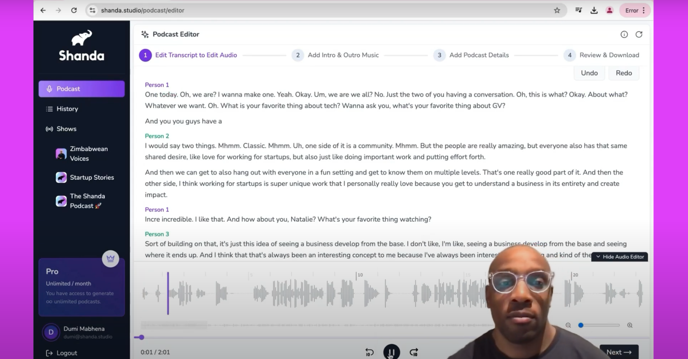 Arbeitsstudio - Die intuitive Podcasting -Plattform für Wissensschöpfer Medien 2