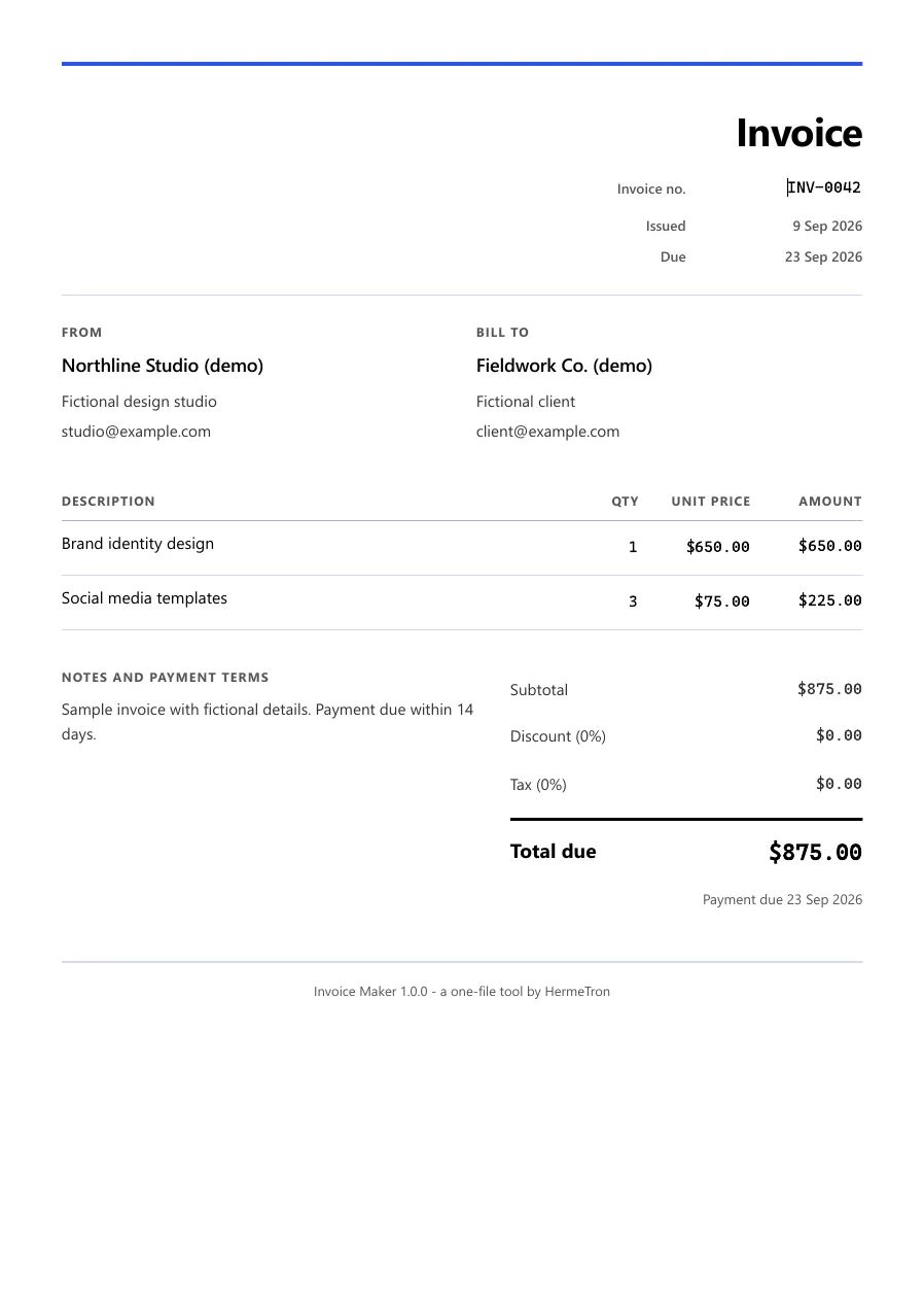 Invoice Maker gallery image