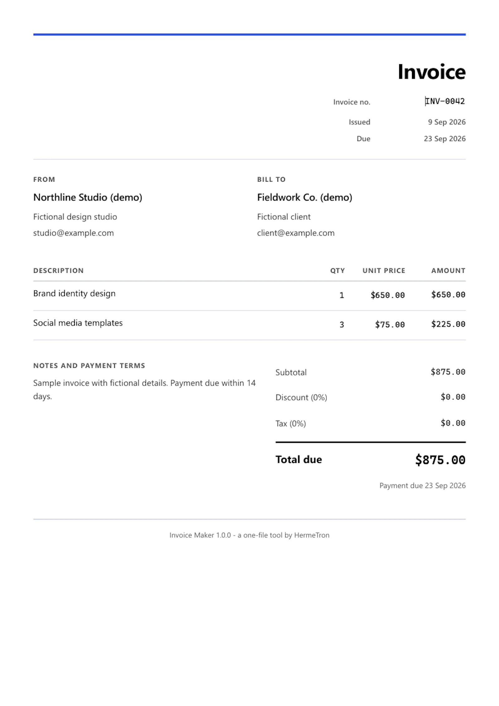 Invoice Maker screenshot 1