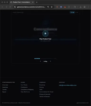 Concordance — Velocity Governance gallery image