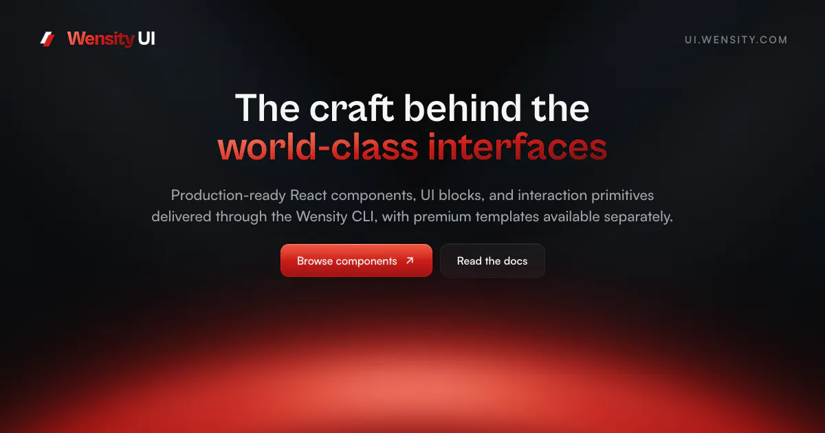 Wensity UI gallery image