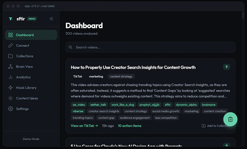 Sftir — Turn Your Feed into Your Edge screenshot 5
