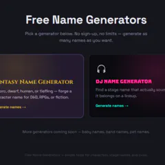 DJ Name Generator — Find Your Stage Name