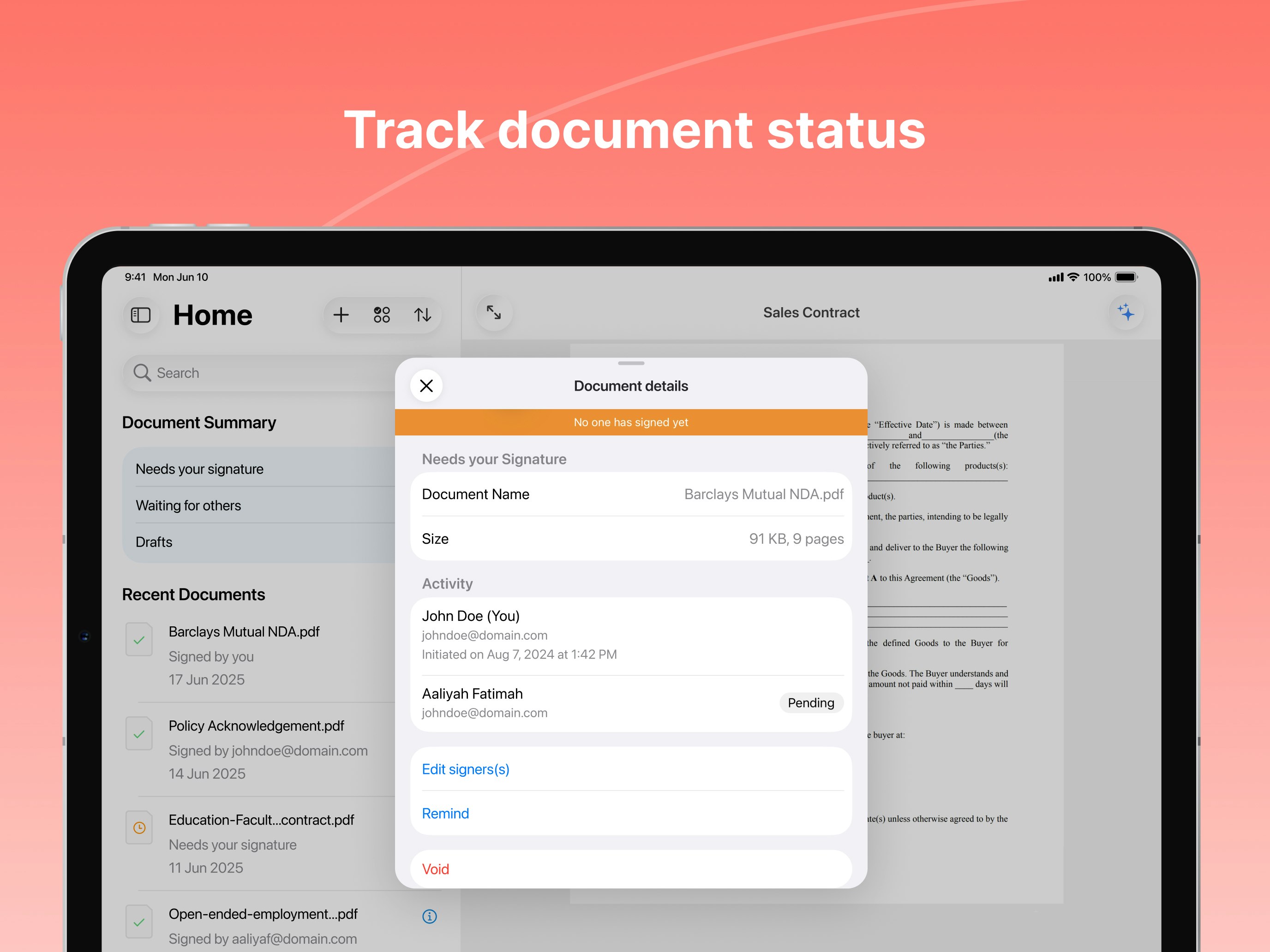 Signeasy: Al-Powered eSign app - Screenshot 4 preview
