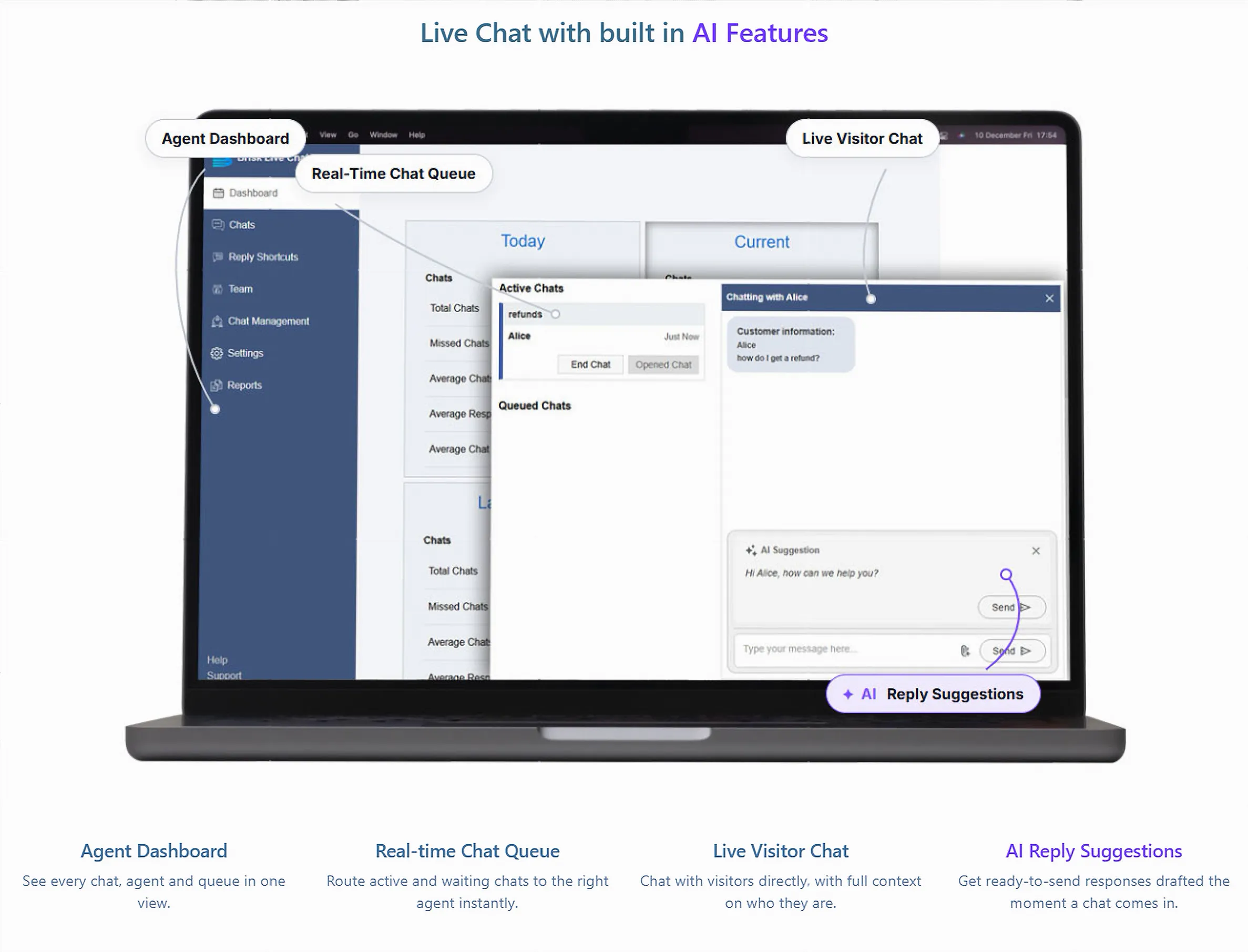 Brisk Live Chat gallery image