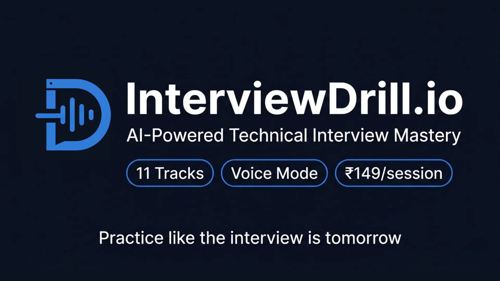 Banner del producto InterviewDrill.io