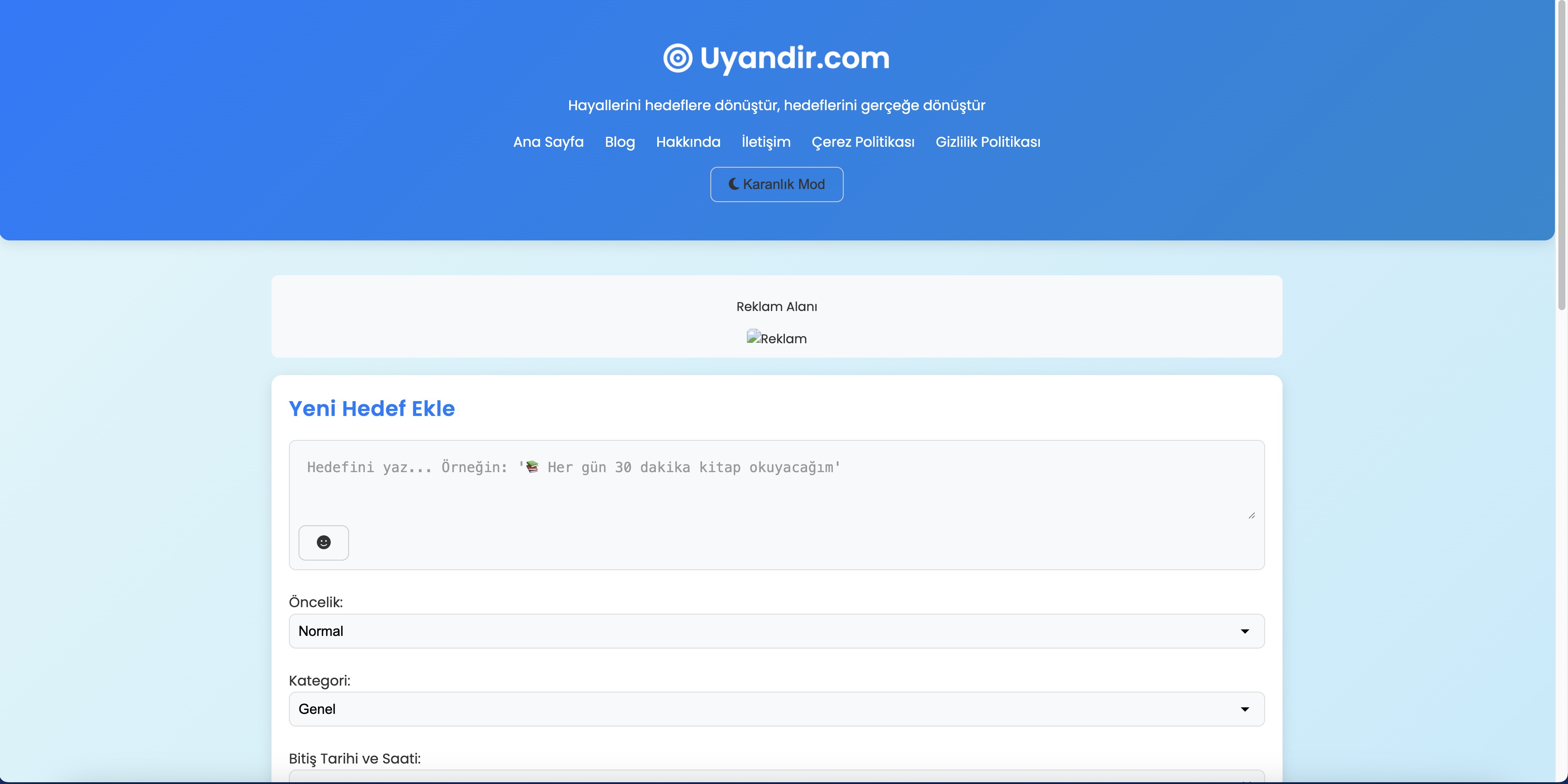 Uyandir.com - Hedef takip sistemi medya 1