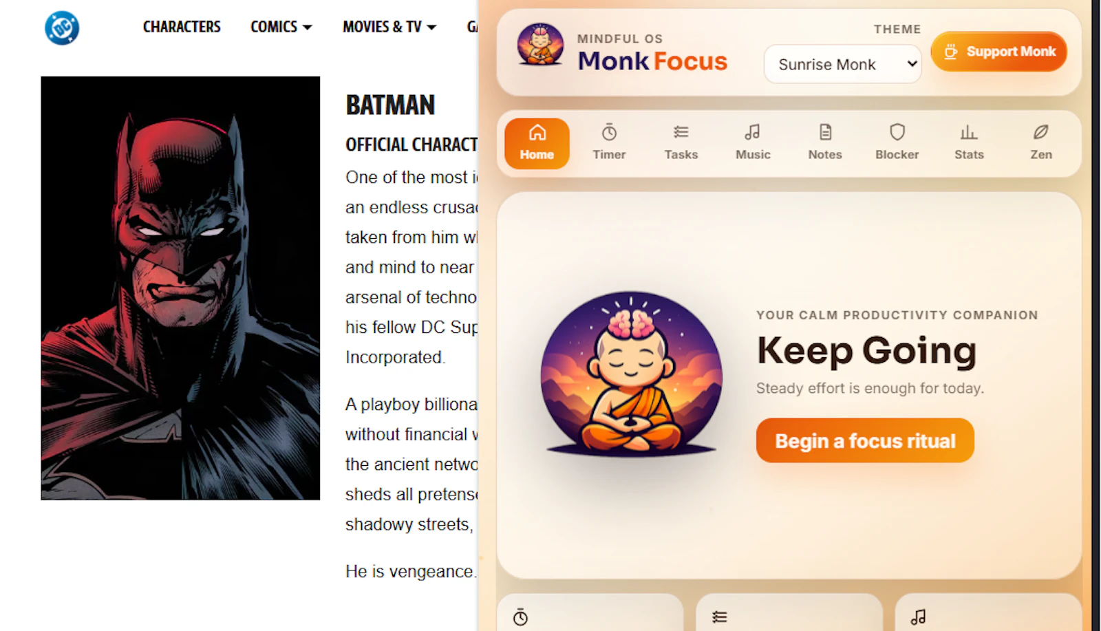 Monk Focus screenshot 5