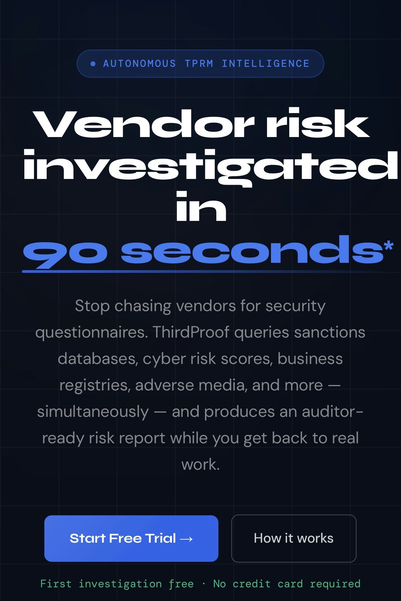ThirdProof - Main product screenshot demonstrating key features and user interface