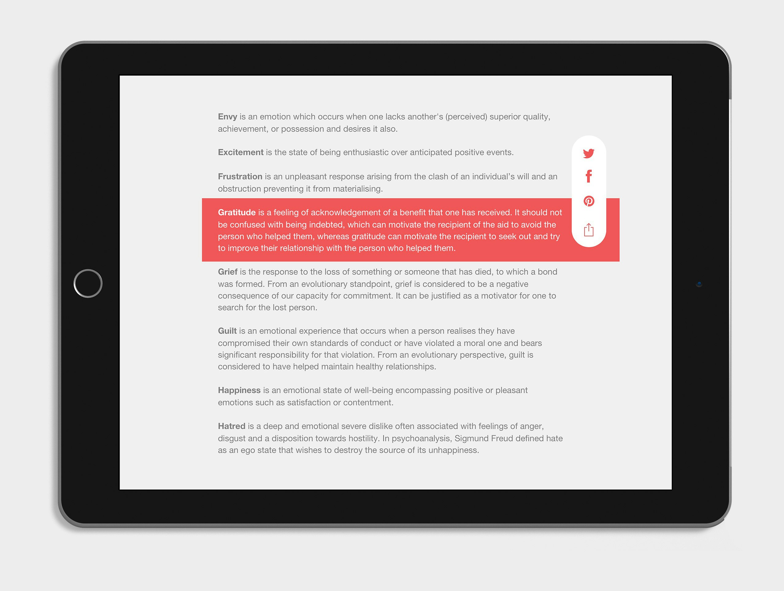 Emotions Dictionary gallery image