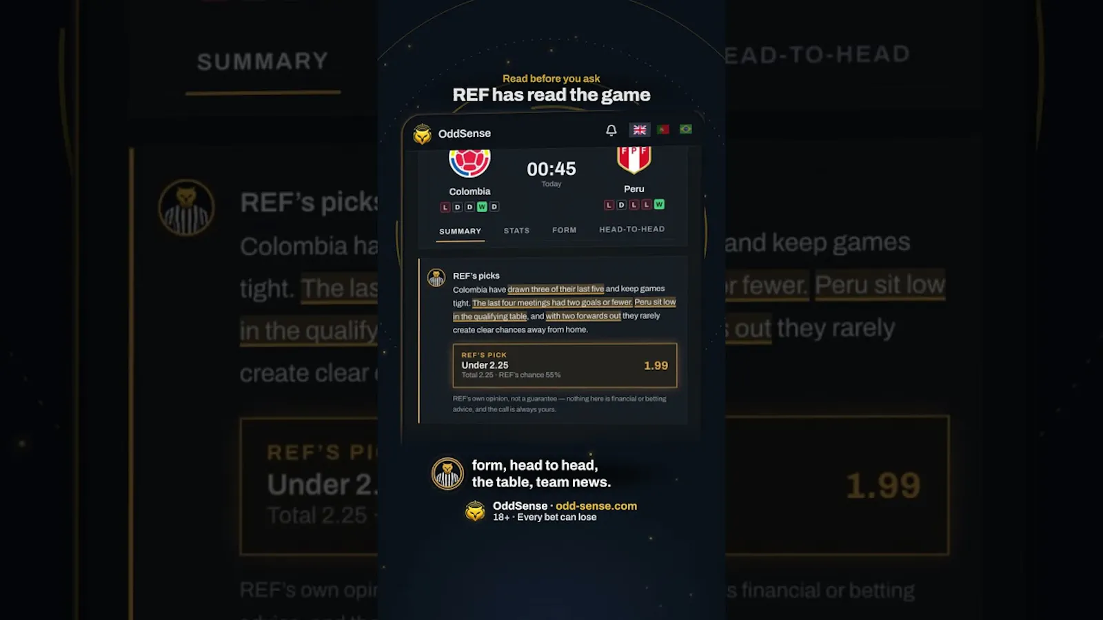 OddSense screenshot 1 (video preview)