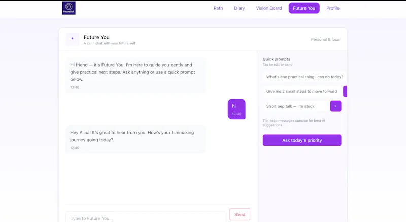 The futureself screenshot 5
