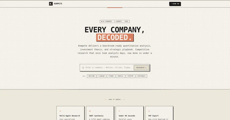 Kompete screenshot 1