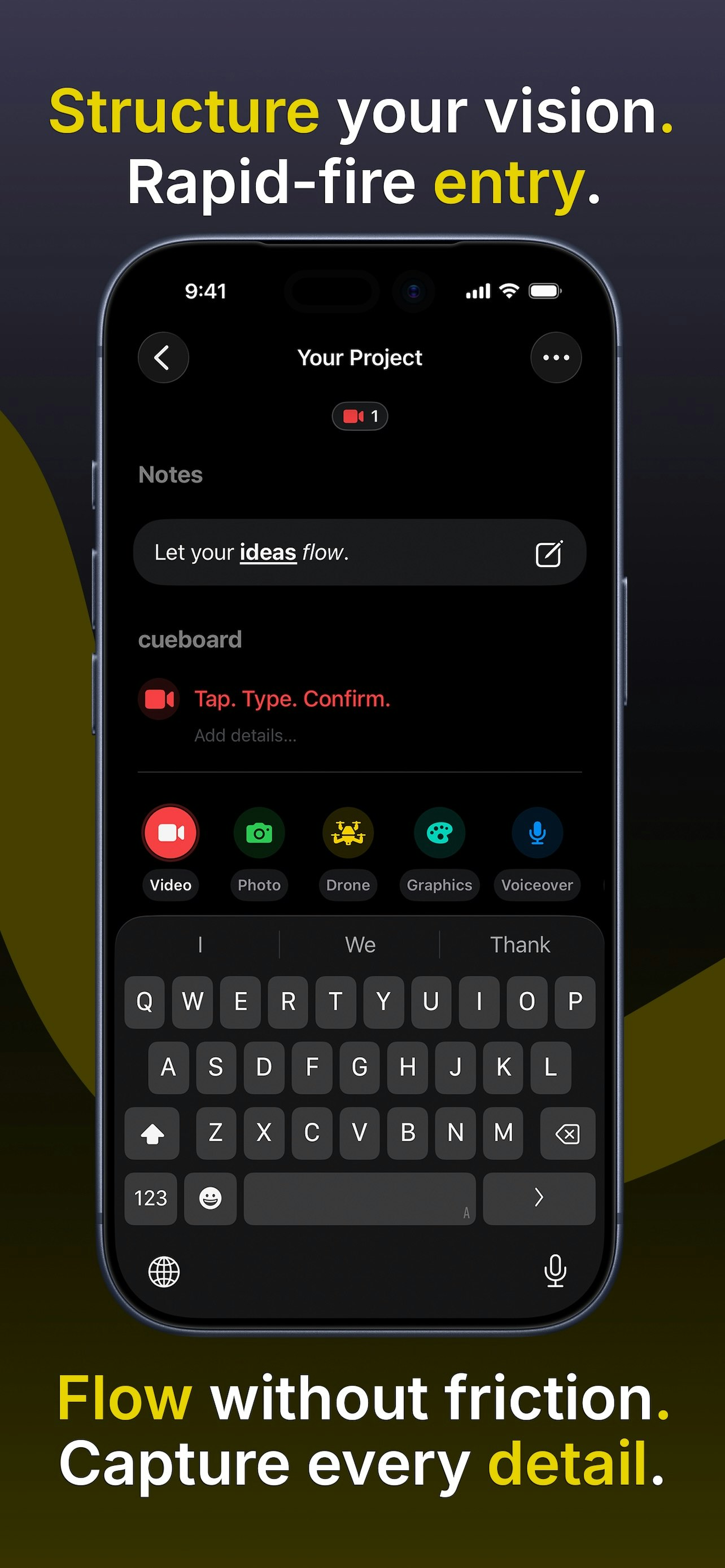 Cueboard - Screenshot 2 showing product features and functionality