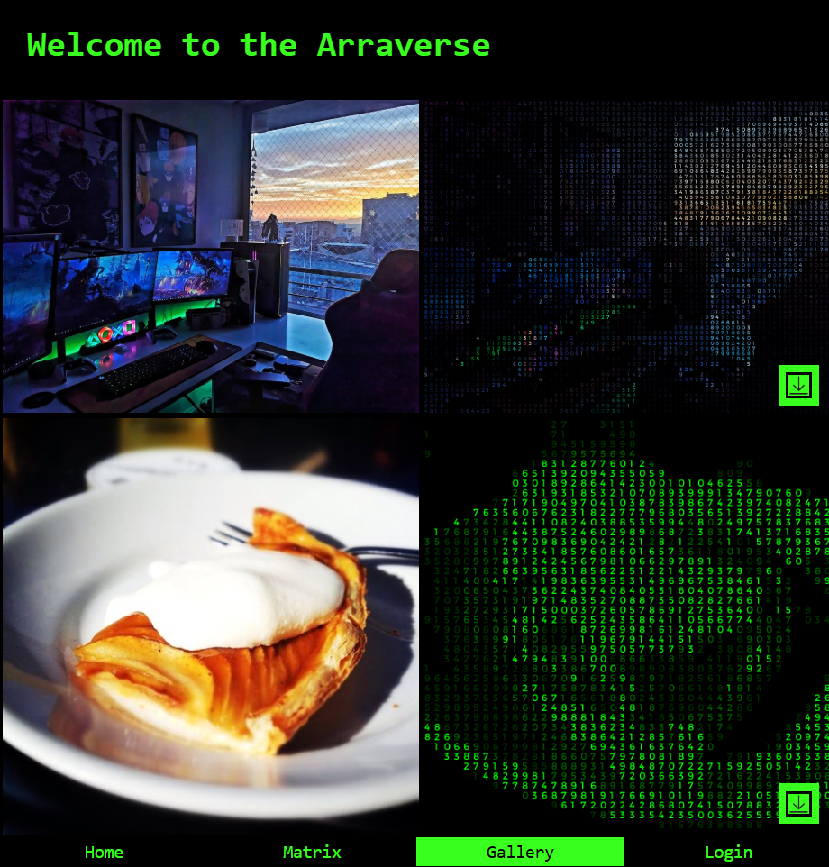 Mídia 4 de Variedade - AI que digitaliza imagens criando um efeito matricial.