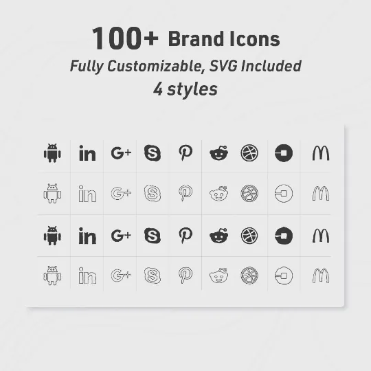 Ultimate Brand Icons Pack