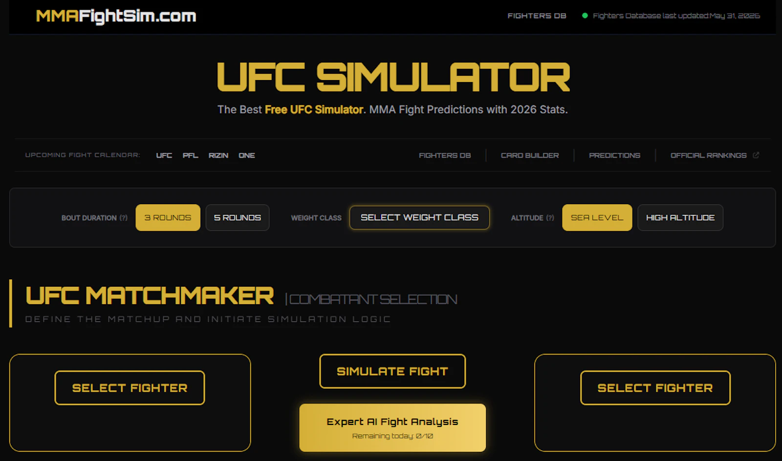 UFC & MMA Fight Simulator screenshot 1