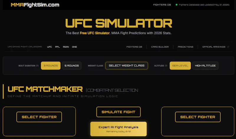 UFC & MMA Fight Simulator screenshot 1