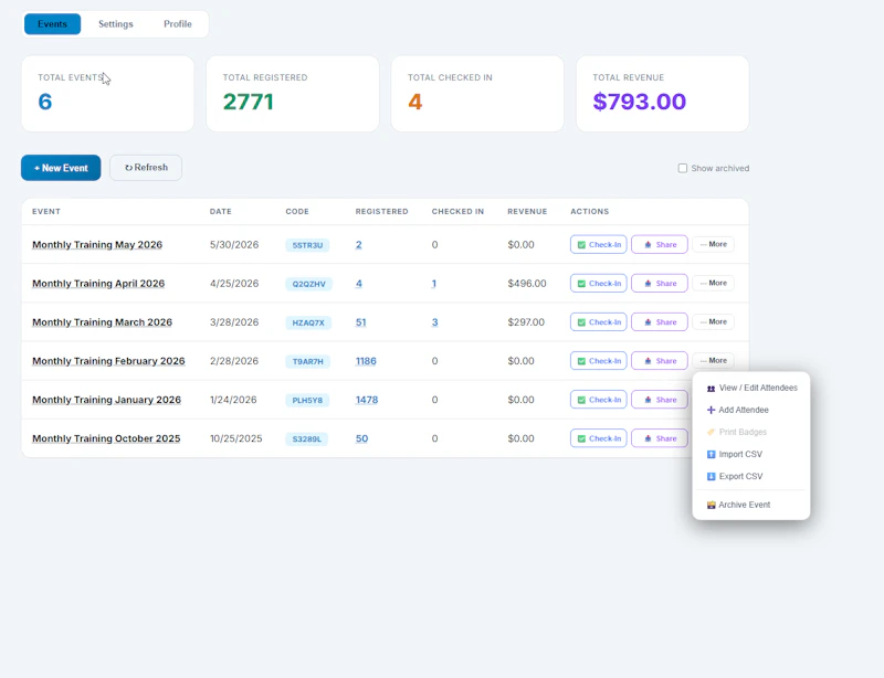 EventLYNQ - Event Check-In App screenshot 3