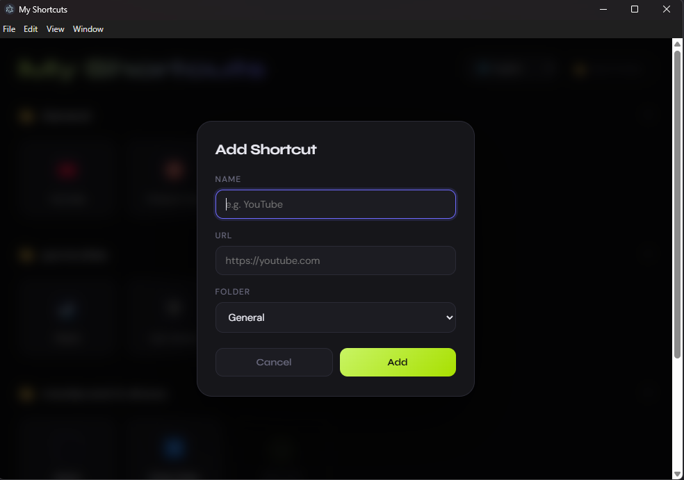 Shorcuts gallery image
