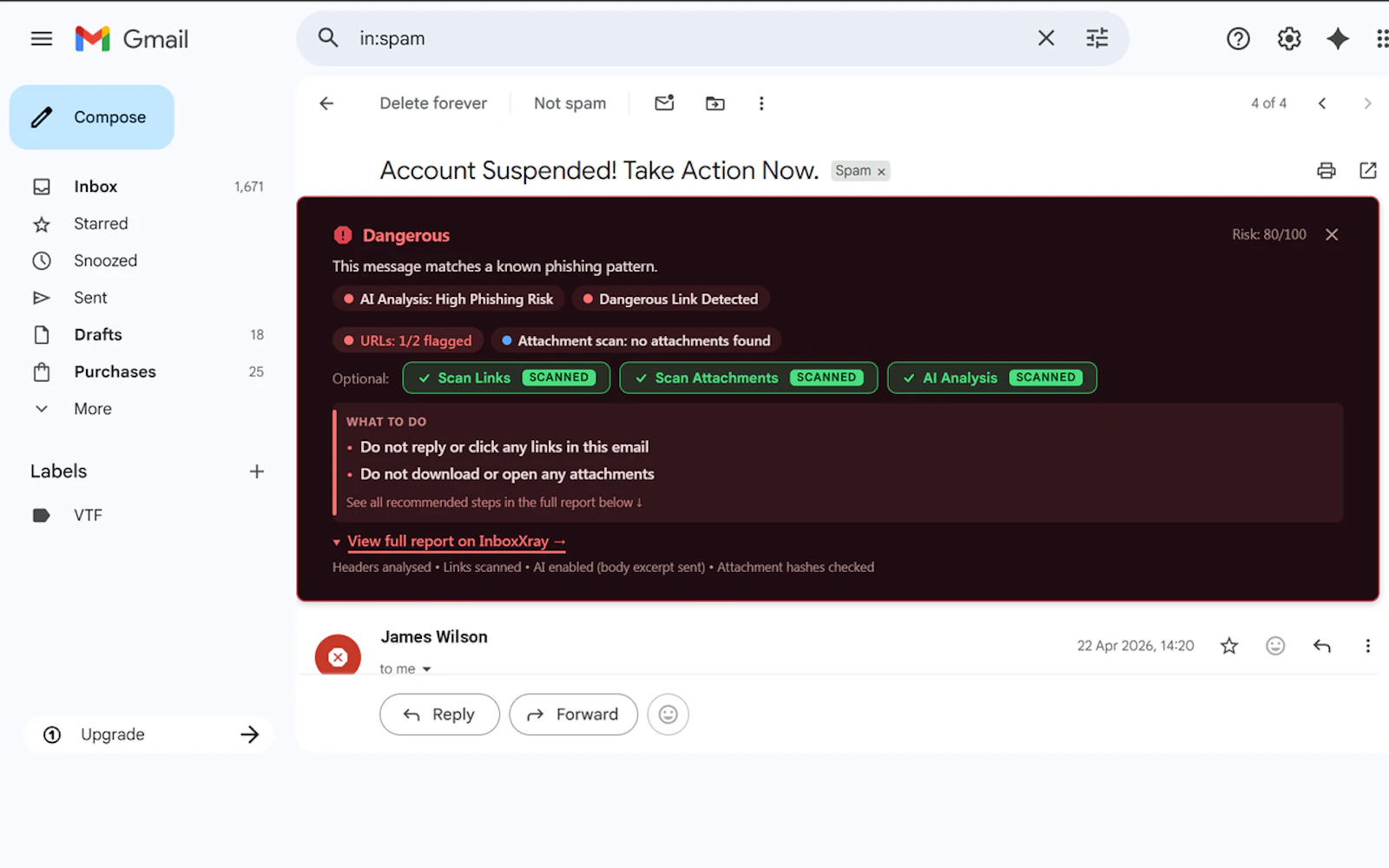 InboxXray screenshot 2