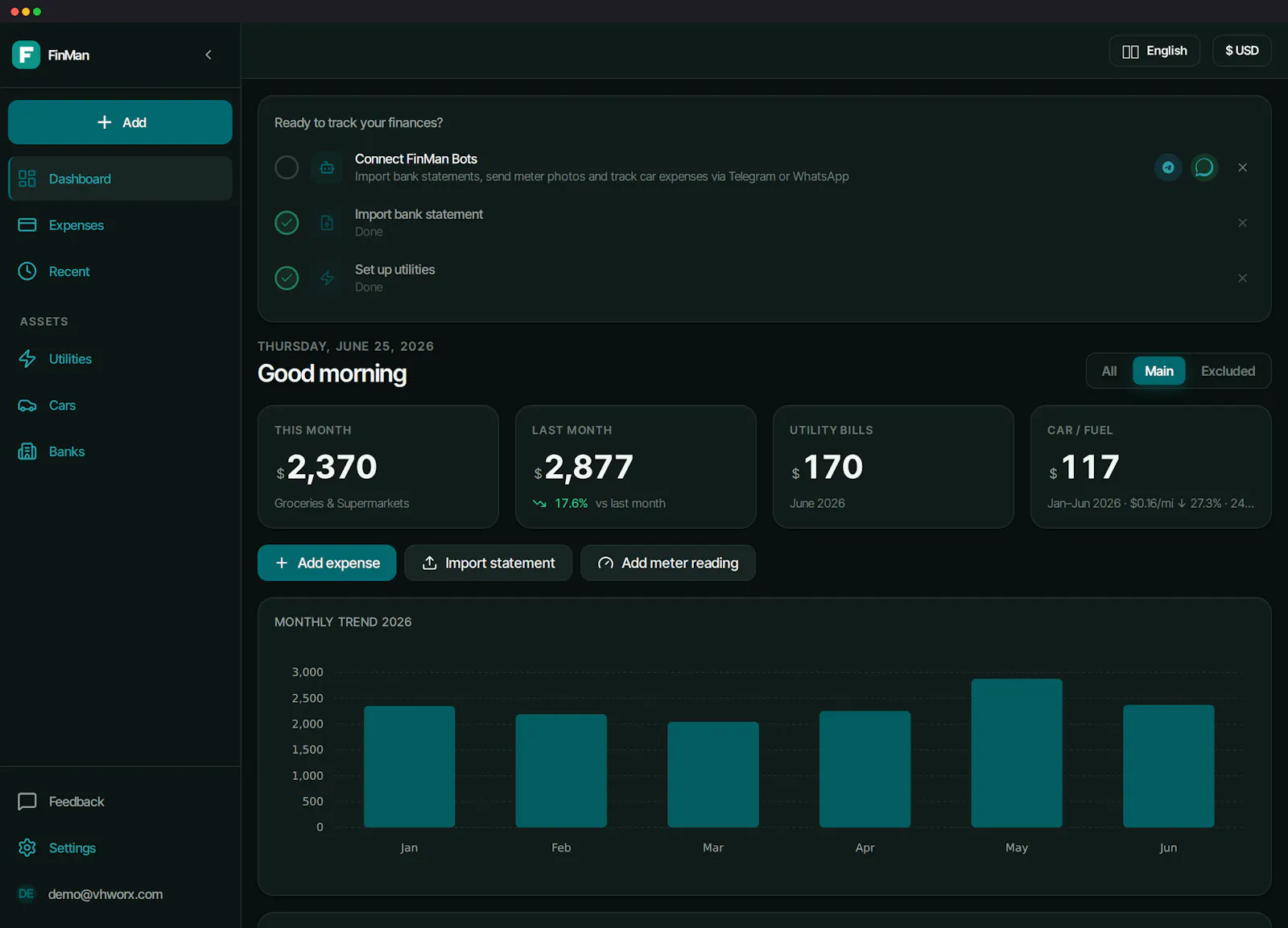 FinMan screenshot 2