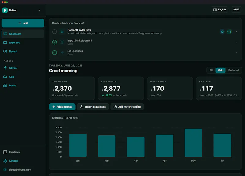 FinMan screenshot 2