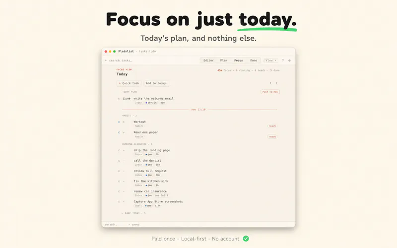 Plainlist screenshot 5